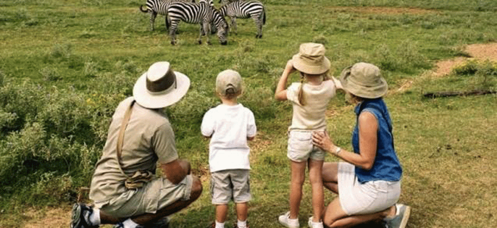 Family safari in Serengeti